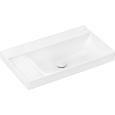 Накладна раковина 800/480 Xelu Q з поличкою ліворуч, без отвору під змішувач, без переливу, 61035450 з покриттям SmartClean