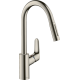 Смеситель hansgrohe Focus M41 для кухонной мойки с выдвижным душем, под сталь 73880800