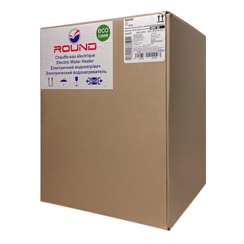 Водонагреватель бытовой электрический Round Eco VMR 50 (1200W)