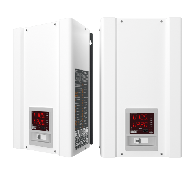 Стабилизатор напряжения однофазный бытовой АМПЕР У 9-1/40 v2.1