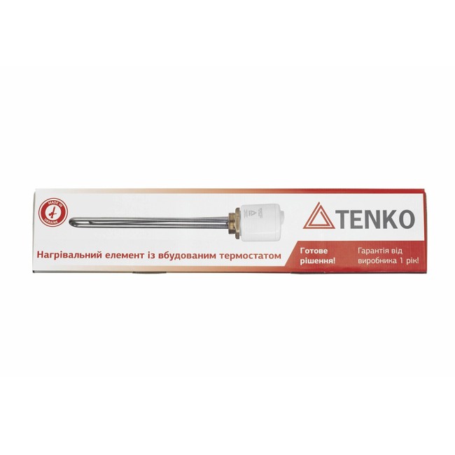 Тэн Tenko RS 1, кВт, резьба 1"1/4 ,прямой, с термостатом, медь
