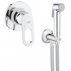 Grohe Набор BauLoop 2 в 1 для туалета, гигиенический душ со смесителем скрыт. монтажа (2904200B)