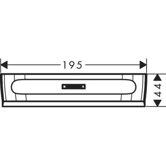 Скребок для душевой кабины hansgrohe WallStoris 27916670 черный матовый