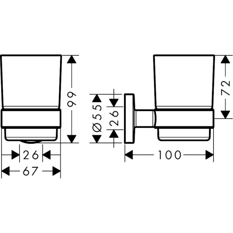 Набір аксесуарів 5в1 hansgrohe Logis 41723222