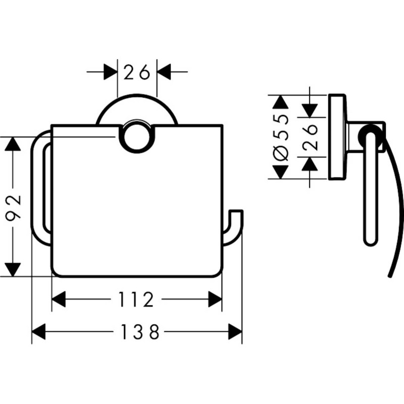 Набір аксесуарів 5в1 hansgrohe Logis 41723111