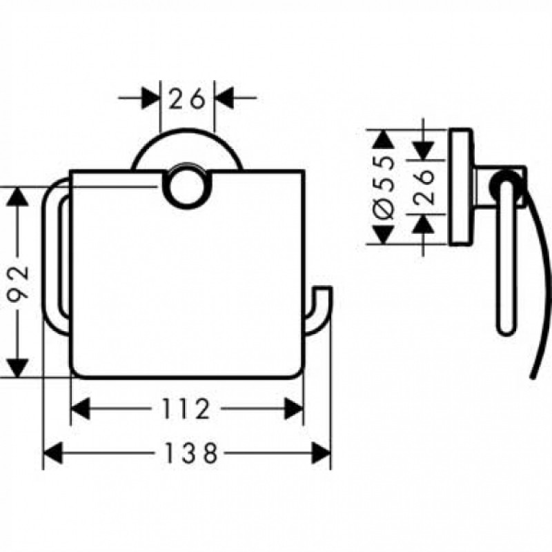 Набір аксесуарів 5в1 hansgrohe Logis 41728000