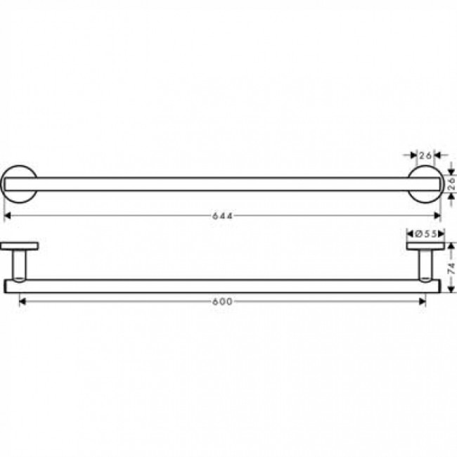 Набор аксессуаров 5в1 hansgrohe Logis 41728000