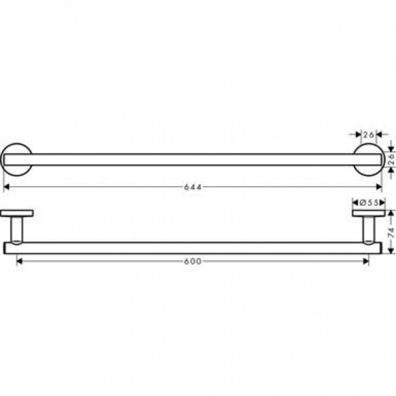 Набір аксесуарів 5в1 hansgrohe Logis 41728000