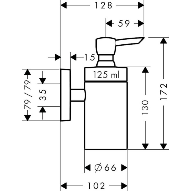 Набір аксесуарів 3в1 hansgrohe PuraVida 10002219