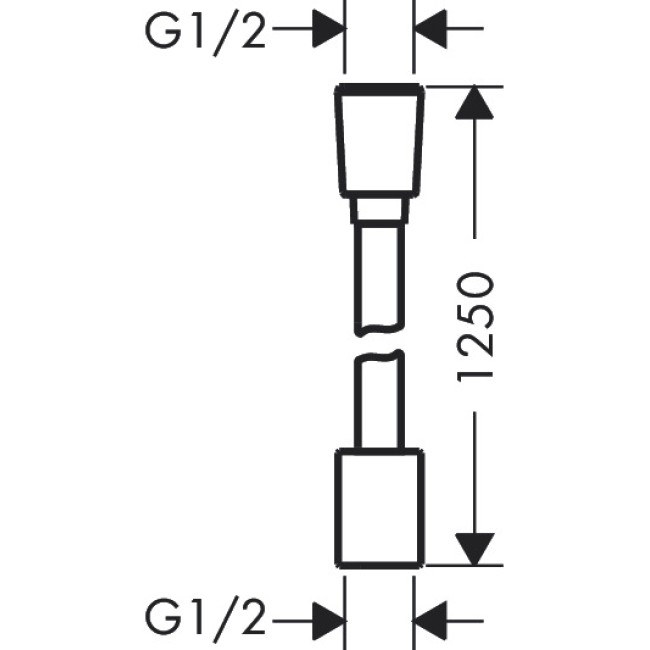 Душевой шланг hansgrohe Designflex 125 см, бронза 28220140