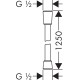 Душовий шланг hansgrohe Isiflex із захистом від перекручування 125 см, хром 28272000