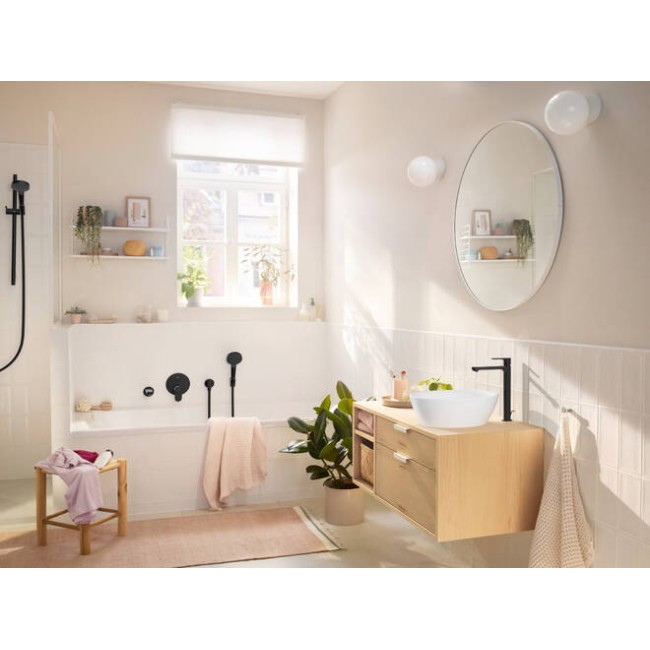 Змішувач hansgrohe Rebris S для душу прихованого монтажу, чорний матовий 72466670