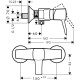 Змішувач hansgrohe Metropol Classic для душу 31360090 золото