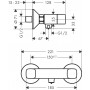 Змішувач hansgrohe Logis для душу 71263000 хром