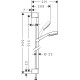 Душовий набір hansgrohe Crometta 100 Multi 26656400 білий/хром