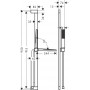 Душовий набір hansgrohe Pulsify E EcoSmart+ з штангою 90 см 24381000 хром