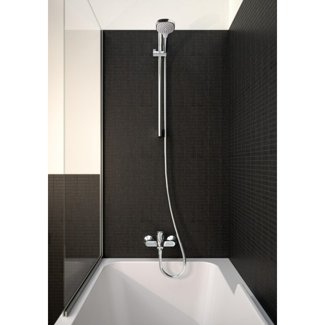 Душевой набор hansgrohe Croma Select E Vario EcoSmart 26583400 белый/хром