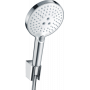 Душовий набір hansgrohe Raindance Select S 3jet з душовим шлангом 125 см 26701400 білий/хром