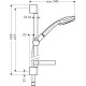 Душовий набір hansgrohe Croma 100 Mono/Unica C 27717000 хром