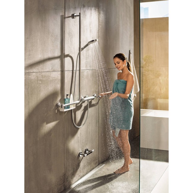Душевой набор hansgrohe Raindance Select S с душевой штангой справа 26326400 белый/хром
