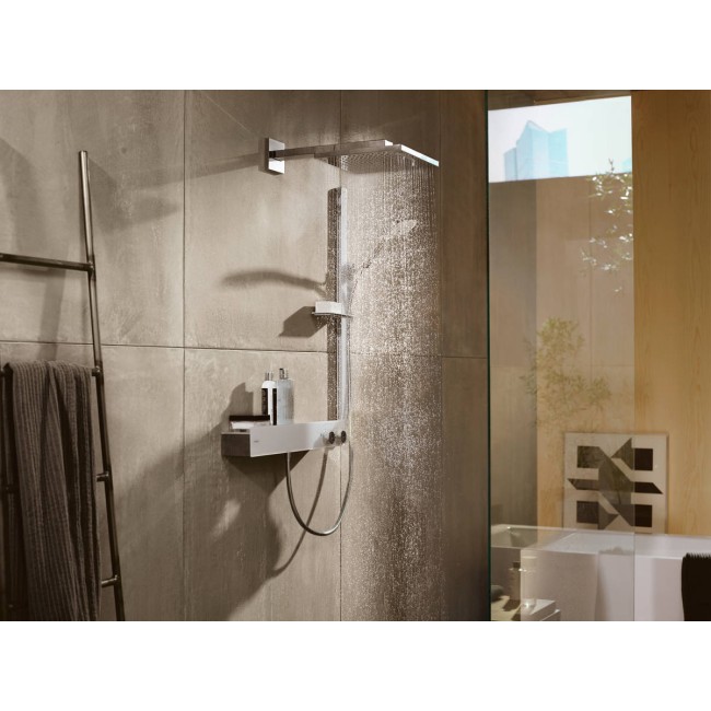Душевой набор hansgrohe Raindance Select S 120 3jet с душевой штангой 90 см и мыльницей 27648400 белый/хром