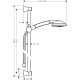 Душовий набір hansgrohe Raindance Classic 100 3jet з душовою штангою 65 см 27843090 золото