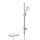 Душовий набір hansgrohe Ecostat Select/Raindance Select S 150 3jet/Combi 27037400 білий/хром