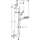 Душовий набір hansgrohe Crometta Vario 90, білий/хром 26536400