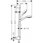 Душовий набір hansgrohe Croma Select E Multi 26580400 білий/хром