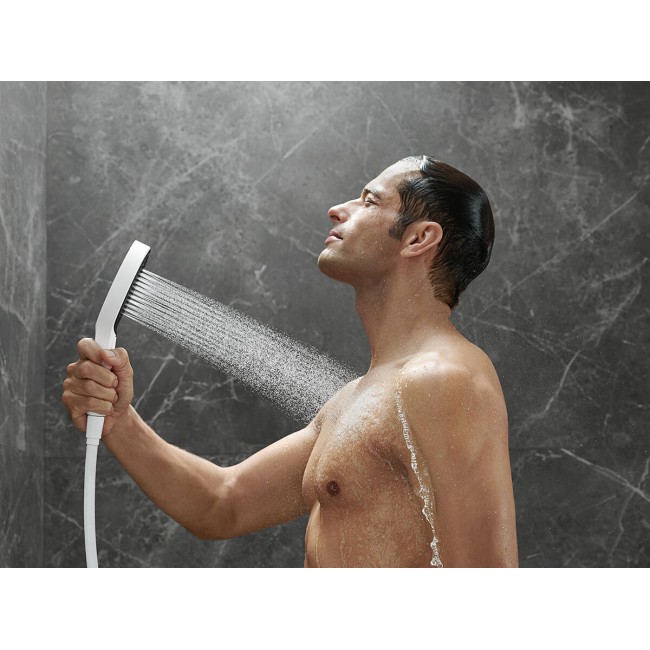 Душевой набор hansgrohe Rainfinity 130 3jet с душевым шлангом 125 см 26852700 матовый белый
