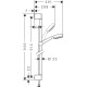 Душовий набір hansgrohe Crometta 100 1jet з душовою штангою 26658400 білий/хром