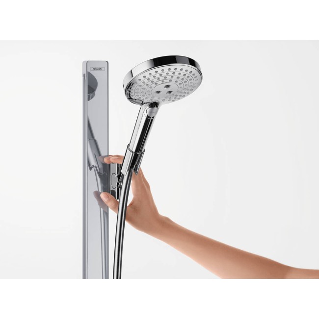 Душевой набор hansgrohe Raindance Select S 120 3jet с душевой штангой и мыльницей 27646000 хром