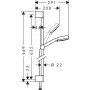 Душовий набір hansgrohe Crometta 100 Multi 26650400 білий/хром