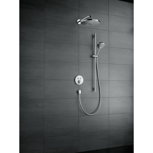 Душевой набор hansgrohe Raindance Select S 120 3jet EcoSmart с душевой штангой и мыльницей 26633000 хром