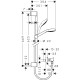 Душовий комплект hansgrohe Croma Select S Vario с термостатом Ecostat Comfort і штангою 27013400 білий/хром