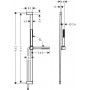 Душовий набір hansgrohe Pulsify S EcoSmart+ з штангою 90 см 24383670 чорний матовий