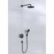 Душова система hansgrohe Raindance S 240 з термостатом PowderRain 27959670 чорний матовий