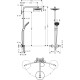 Душова система hansgrohe Raindance Select S 240 2jet Showerpipe з термостатом 27129000 хром