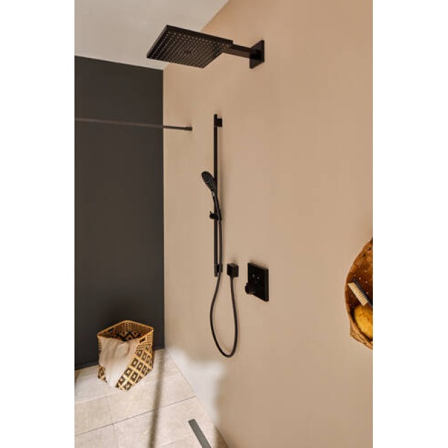 Душевая система hansgrohe Raindance E 300 1jet с термостатом 27939670 черный матовый