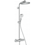 Душова система hansgrohe Crometta S 240 1jet Showerpipe з термостатом, хром 27267000