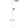 Душова система hansgrohe Pulsify S Showerpipe 260 1jet EcoSmart з термостатом 24221700 білий матовий
