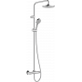Душова система hansgrohe Vernis Blend Showerpipe 200 1jet EcoSmart з термостатом 26089000 хром