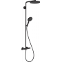 Душова система hansgrohe Raindance Select S Showerpipe 240 1jet з термостатом, чорний матовий 27633670