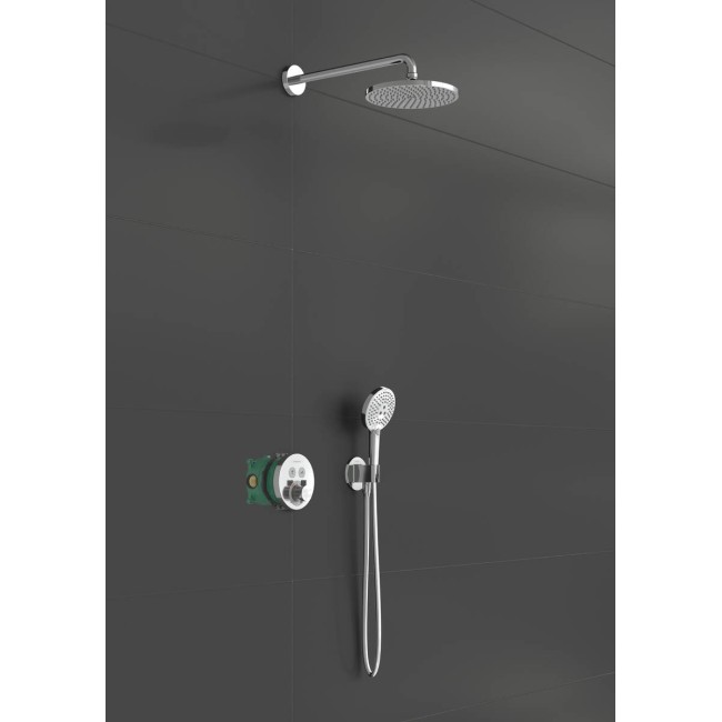 Душевая система hansgrohe Raindance S 240 с термостатом PowderRain 27951000 хром