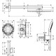 Душова система hansgrohe Raindance E 300 з термостатом 27952000 хром