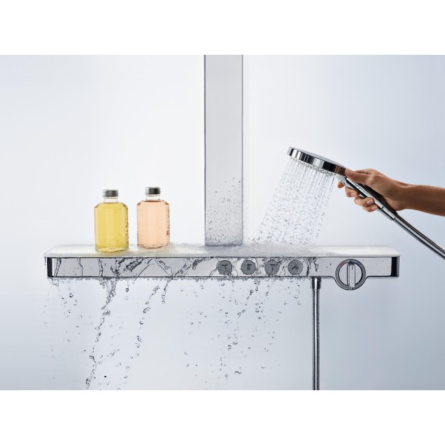 Душевая система hansgrohe Rainmaker Select 460 3jet Showerpipe с термостатом 27106400 белый/хром
