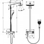 Душова система hansgrohe Raindance Select E 300 2jet Showerpipe з термостатом, білий/хром 27126400