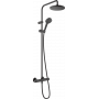 Душова система hansgrohe Vernis Blend Showerpipe 200 1jet з термостатом 26276670 чорний матовий