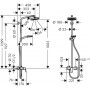 Душова система hansgrohe Crometta 160 1Jet з змішувачем 27266400 білий/хром