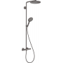 Душова система hansgrohe Raindance Select S Showerpipe 240 1jet з термостатом, матовий чорний хром 27633340